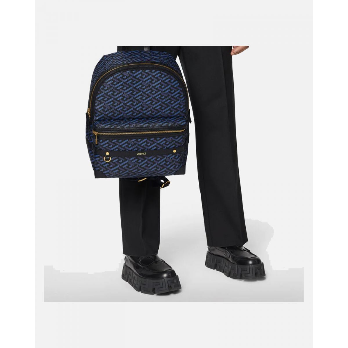Рюкзак Versace La Greca Signature синий Рюкзак Versace La Greca Signature синий