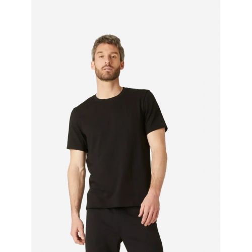 Футболка черная, однотонная, Regular Fit