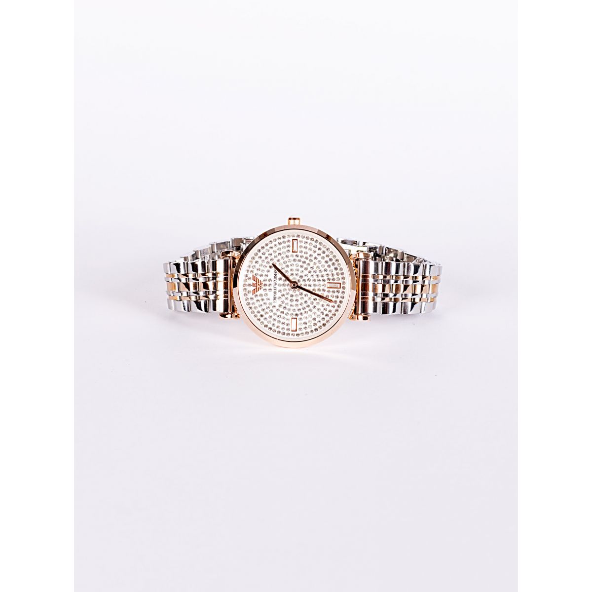 Наручные часы Emporio Armani T-Bar 32мм белый со стразами Наручные часы Emporio Armani T-Bar 32мм белый со стразами