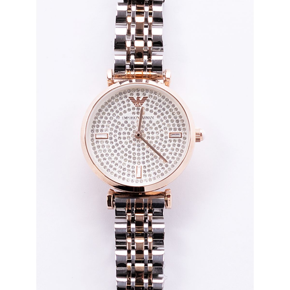 Наручные часы Emporio Armani T-Bar 32мм белый со стразами Наручные часы Emporio Armani T-Bar 32мм белый со стразами
